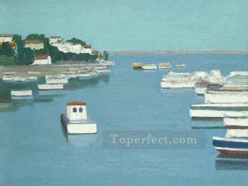 Dockscape Painting - yxf001dC impressionism marine seascape